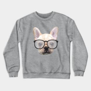 Dog with glasses Crewneck Sweatshirt